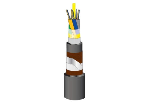 Double Jacketed, Double Steel Tape Armored Fiber Optic Cable